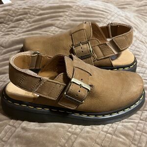 Dr. Martens Tan Leather Sandals